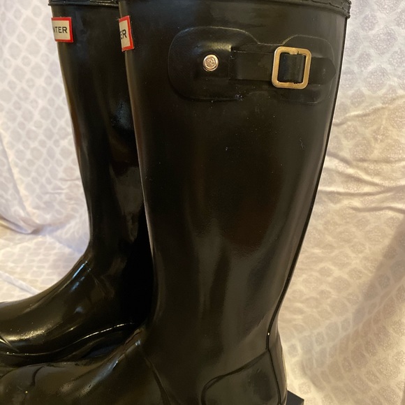 Matte Black Hunter Rainboots - Picture 4 of 11